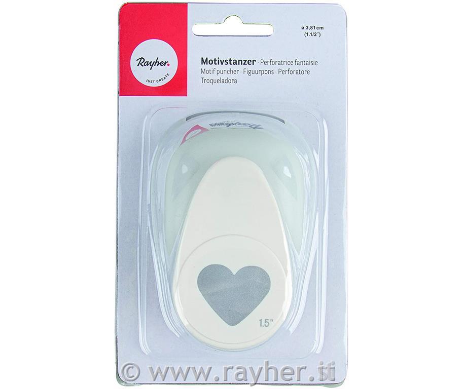 Motive puncher, Heart, o3.81cm, (1 1/2")