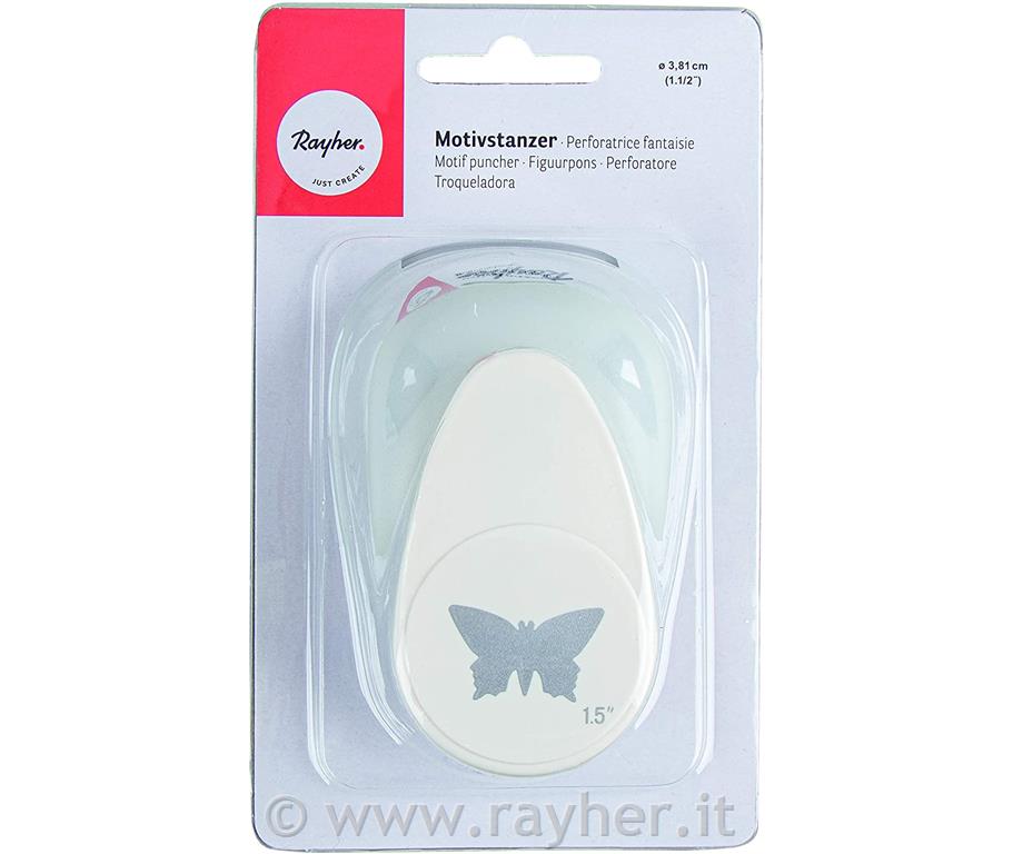 Perforatore: farfalla 3,81cmo(1 1/2"), bus.blister 1pz