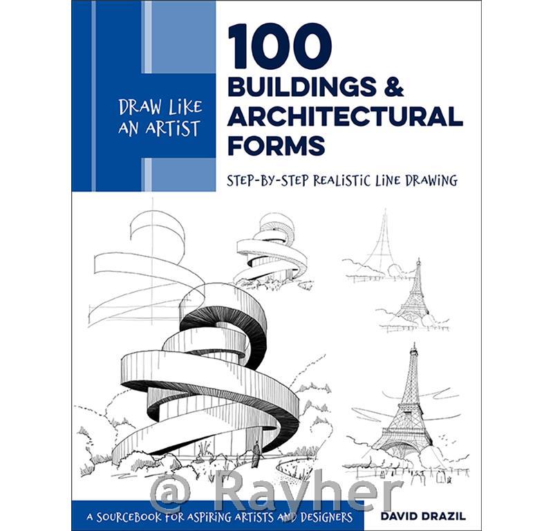 Libro Draw Like an Artist: 100 Buildings& Architectural Forms