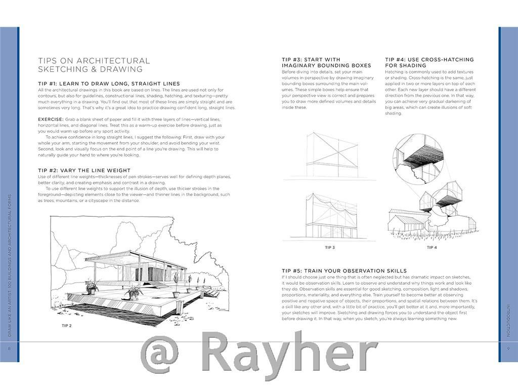Libro Draw Like an Artist: 100 Buildings& Architectural Forms