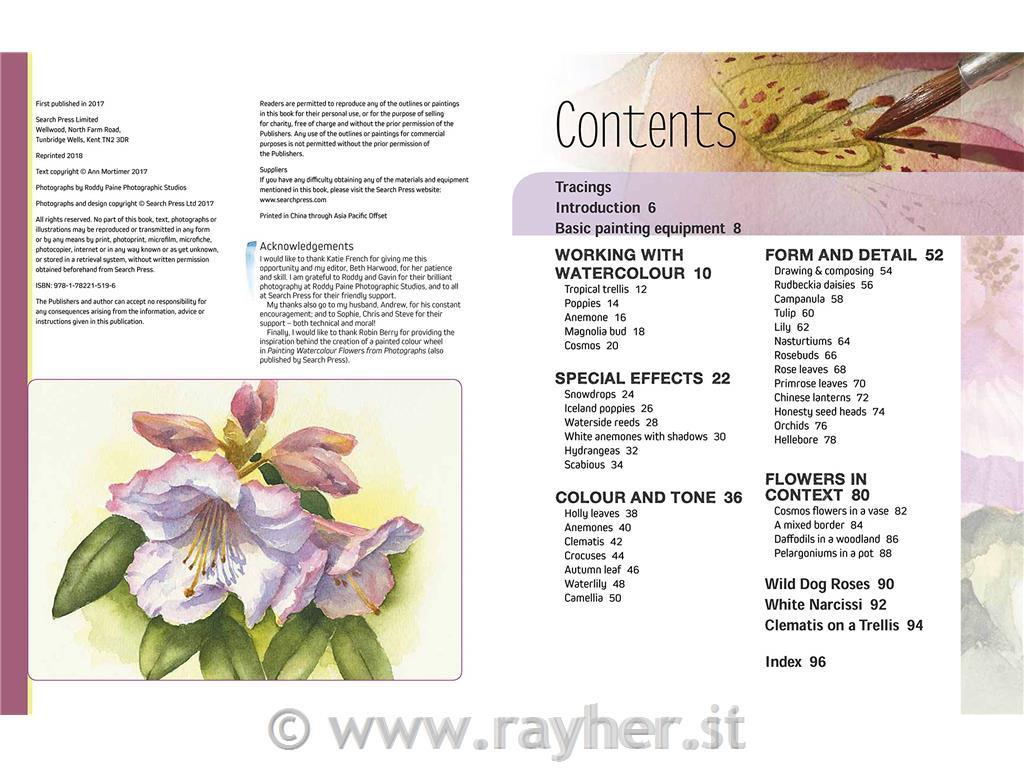 LIBRO FLOWERS IN WATERCOLOUR