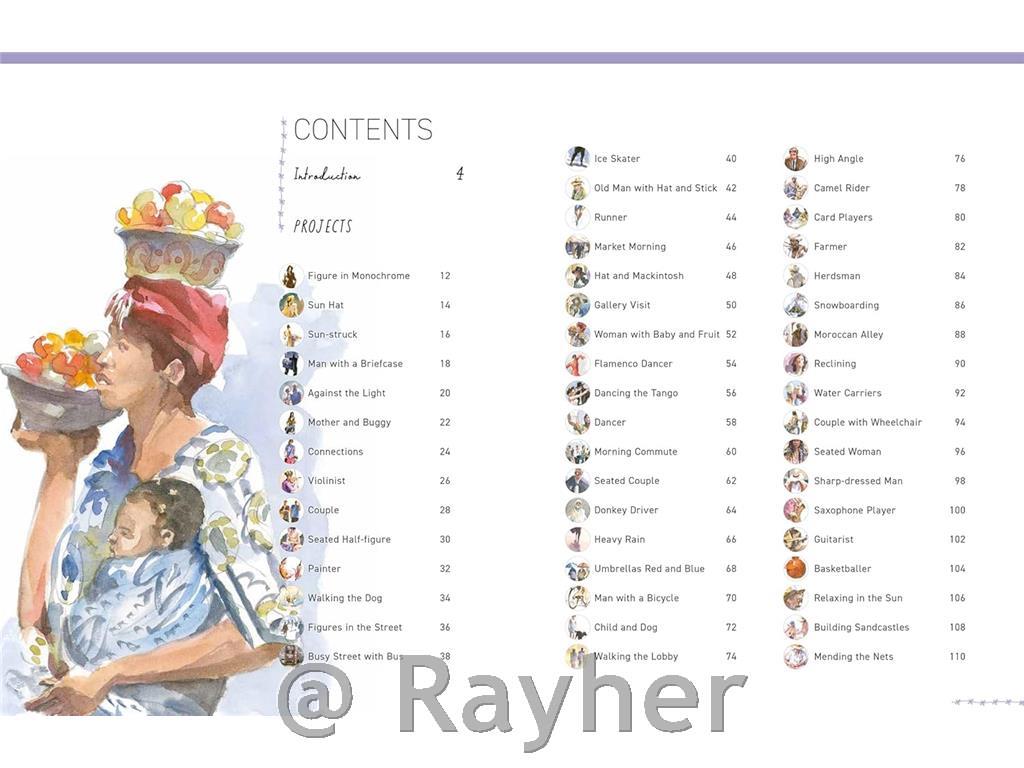 Libro Paint 50: Watercolour Figures