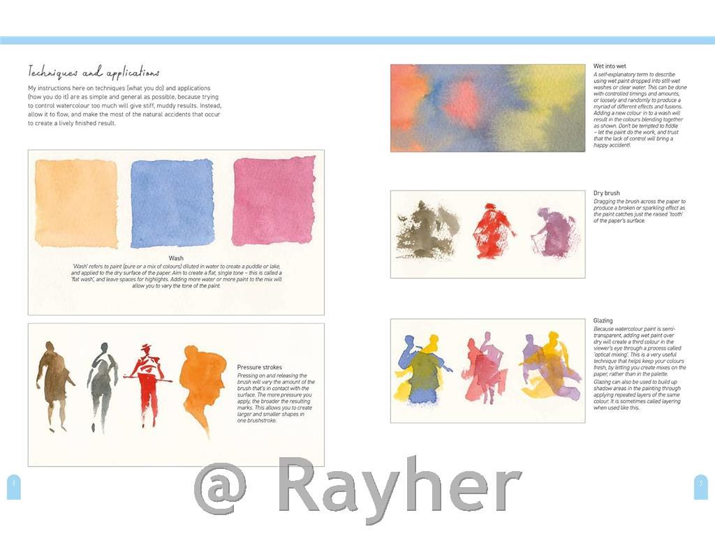 Libro Paint 50: Watercolour Figures
