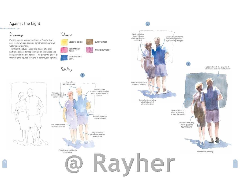 Libro Paint 50: Watercolour Figures