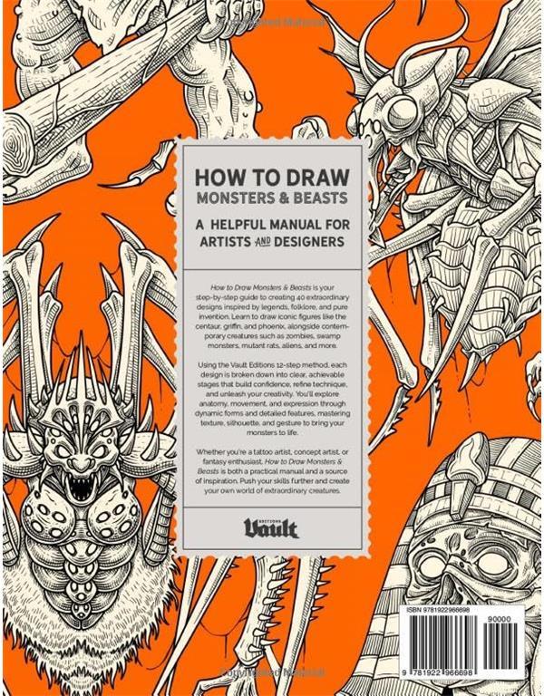 Libro How to Draw Monsters and Beasts