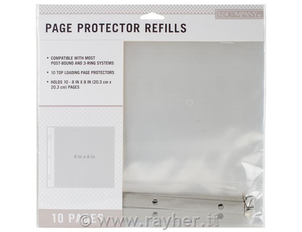 Vložne mape za album, set 10, 20x20cm