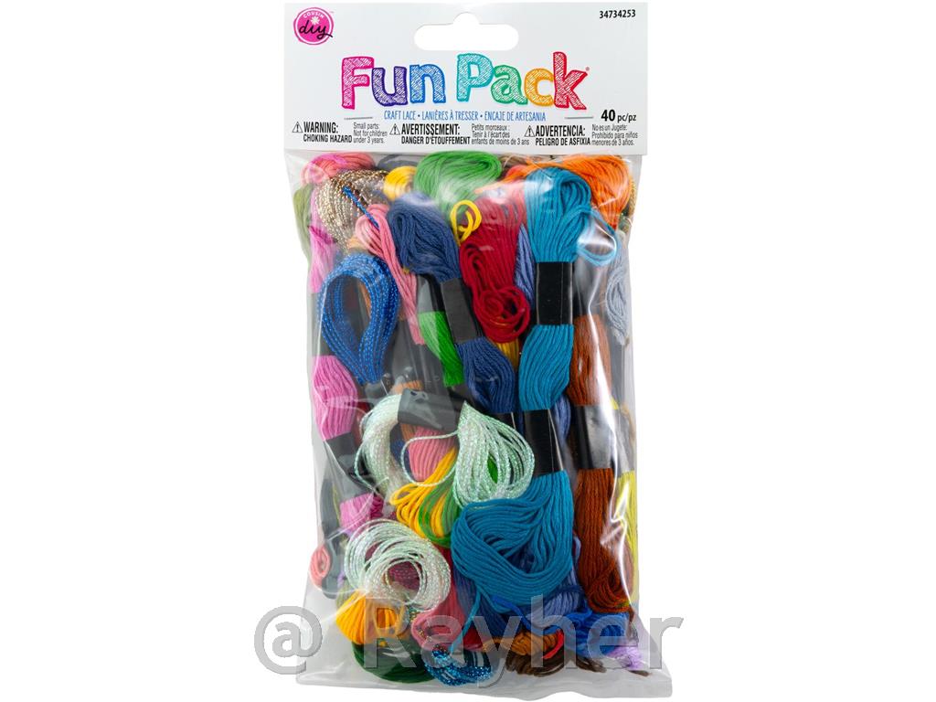 Set filati per uncinetto, 40 pezzi
