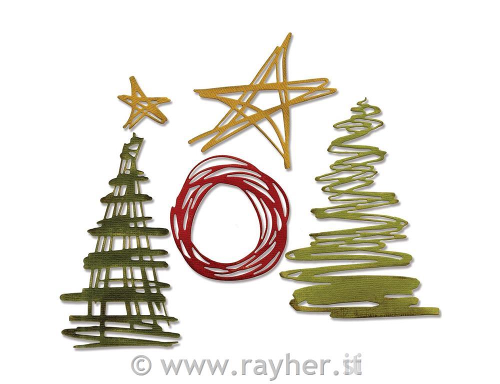 Fustella Sizzix Thinlits Tim Holtz,Festi