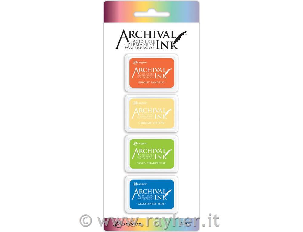 Blazinice za štampiljke Archival mini pad, Kit 3