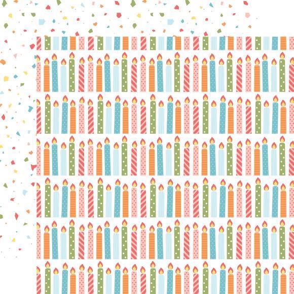 Carta scrapbook Birthday Candles