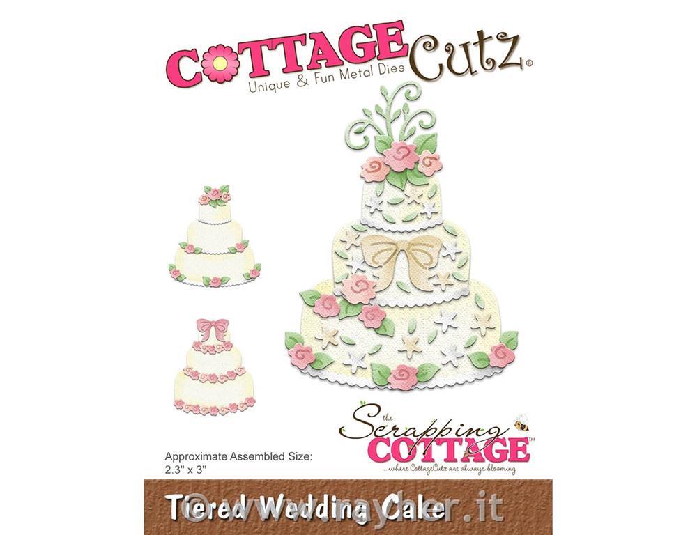 Fustella CottageCutz, Tiered Wedding Cak