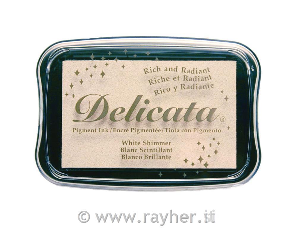 Delicata Pigment blazinica za žige,White Shimmer