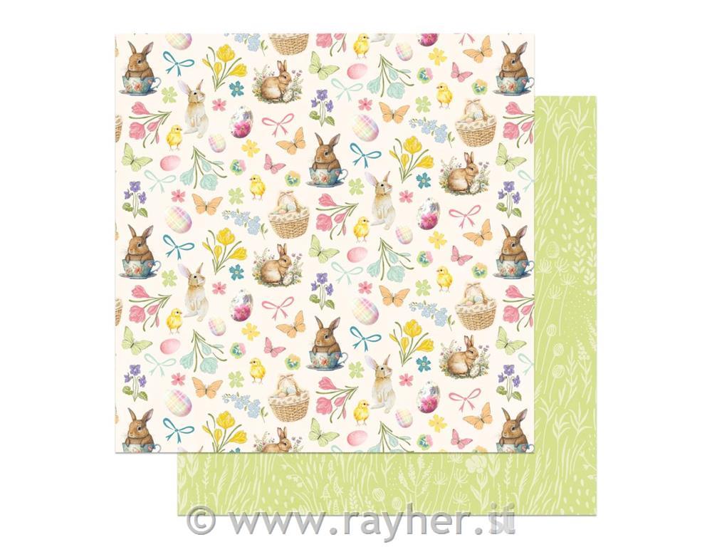 Scrapbooking paper Zajčki&Jajčka