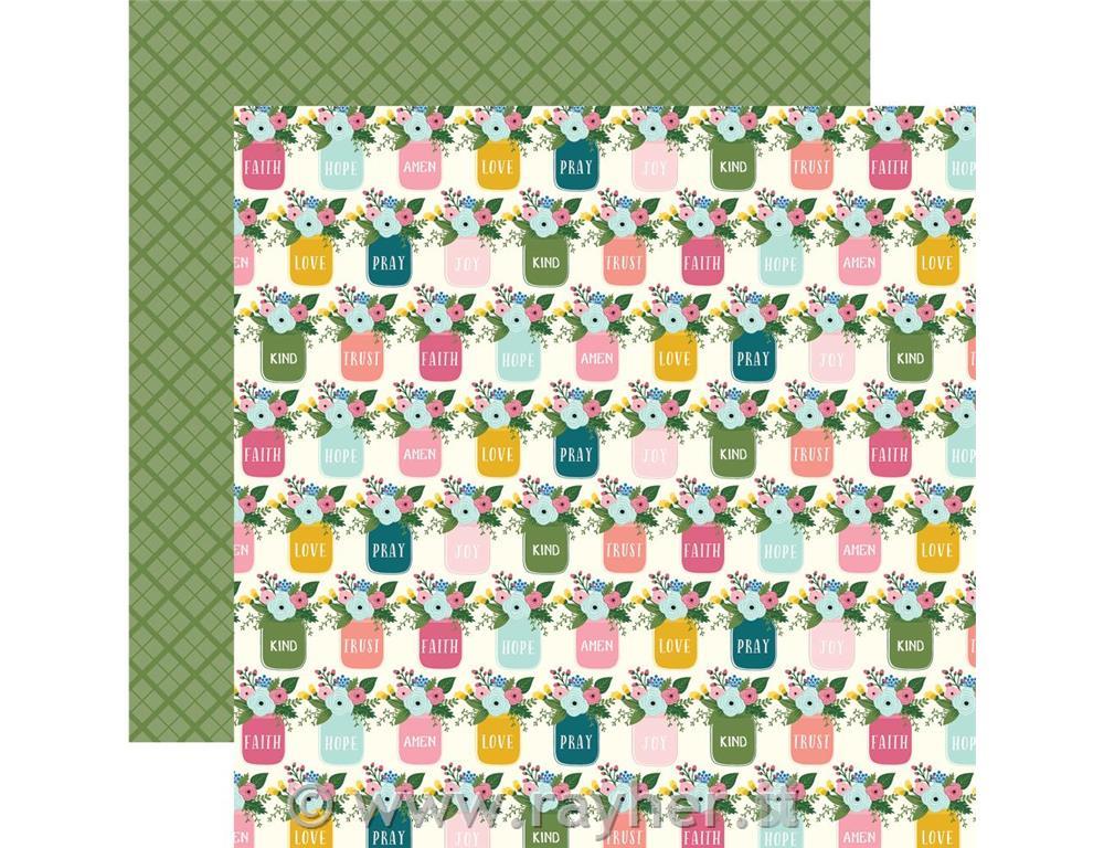 SCRAPBOOKING PAPER, FAITH,HOPE,LOVE