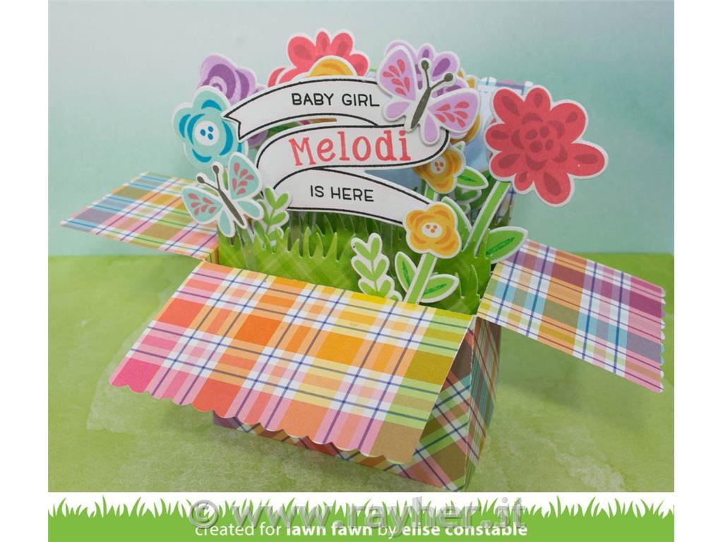 Štampiljke Lawn Fawn, Fab Flowers