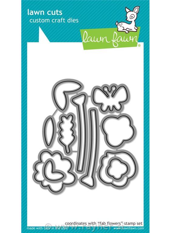 Fustella Lawn Fawn, Fab Flowers