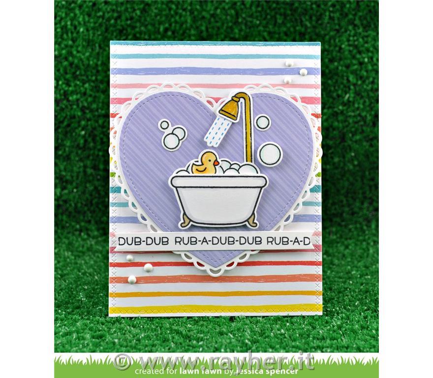 Fustelle Lawn Fawn,Rub-A-Dub-Dub