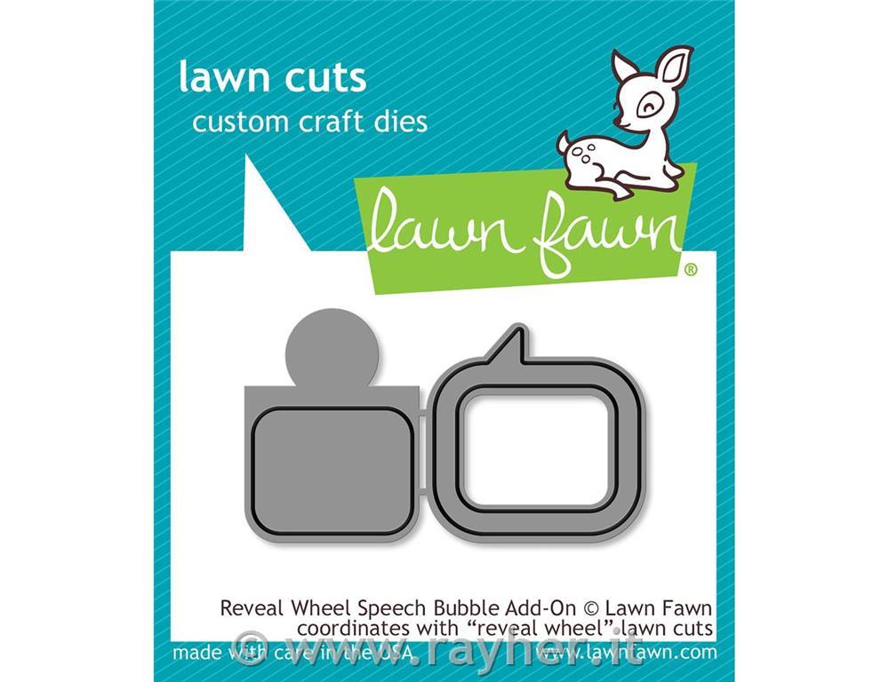 Šablone Lawn Fawn,Reveal Wheel Speech Bubble