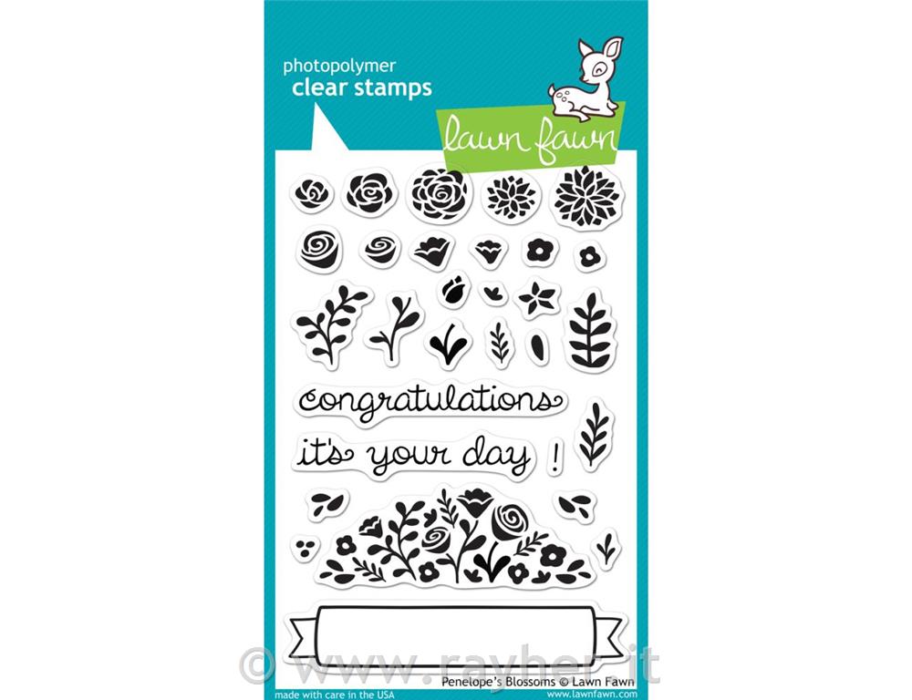 Timbro Lawn Fawn,Penelope's Blossoms