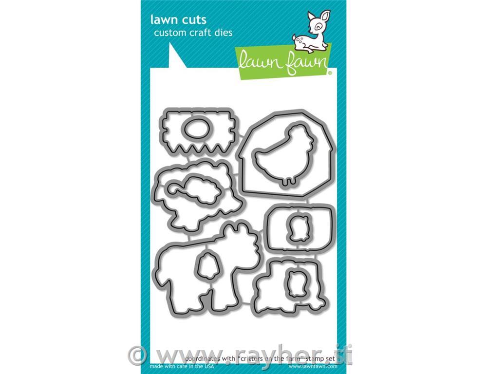 Fustella Lawn Fawn,Critters On The Farm