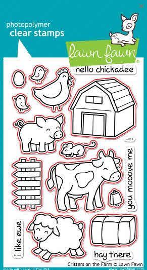 Fustella Lawn Fawn,Critters On The Farm