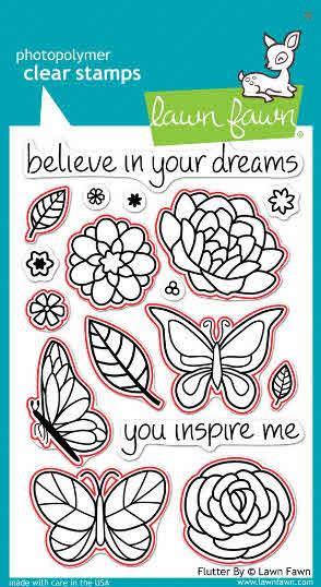 Fustella Lawn Fawn, Flutter By