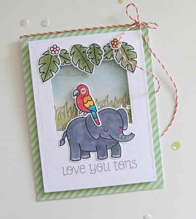 Štampiljke Lawn Fawn, Critters In The Jungle