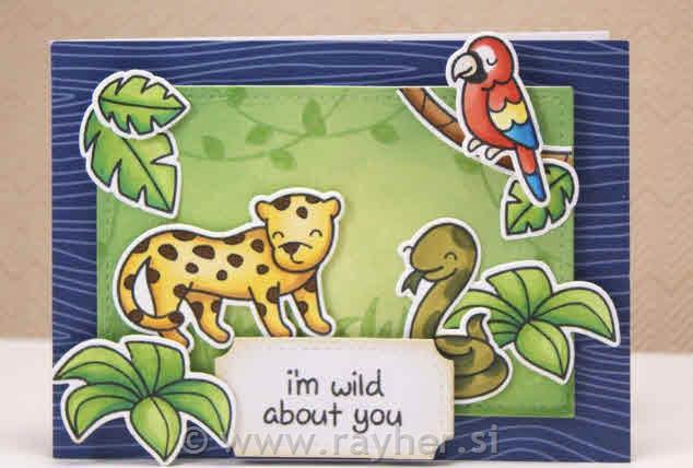 Štampiljke Lawn Fawn, Critters In The Jungle