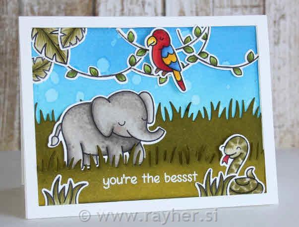 Štampiljke Lawn Fawn, Critters In The Jungle