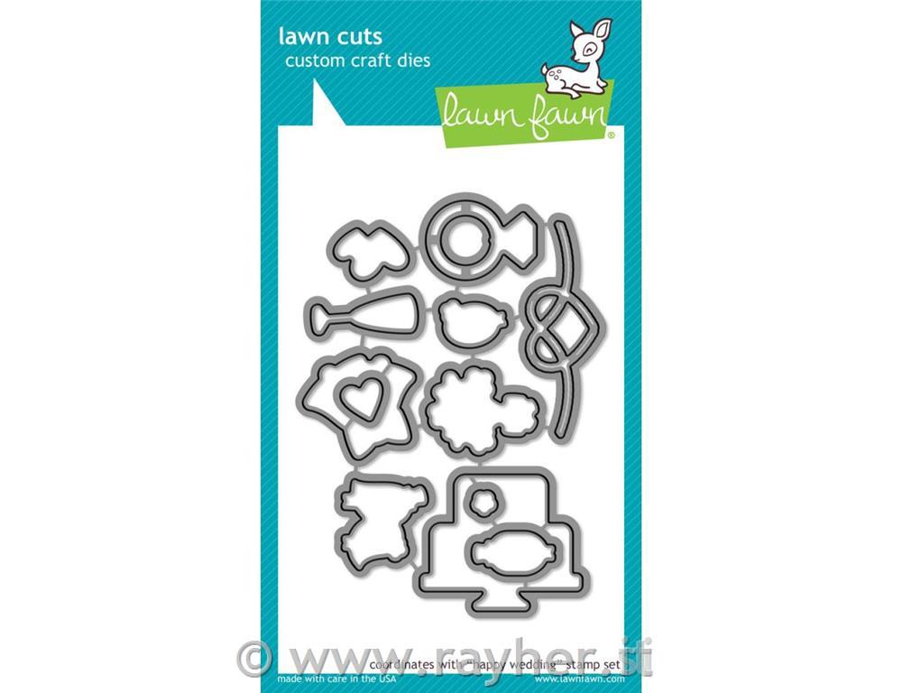 Fustella Lawn Fawn, Happy Wedding