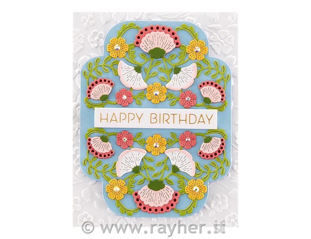 Šablone Spellbinders Four Petal, Bloom Reflection, set 17