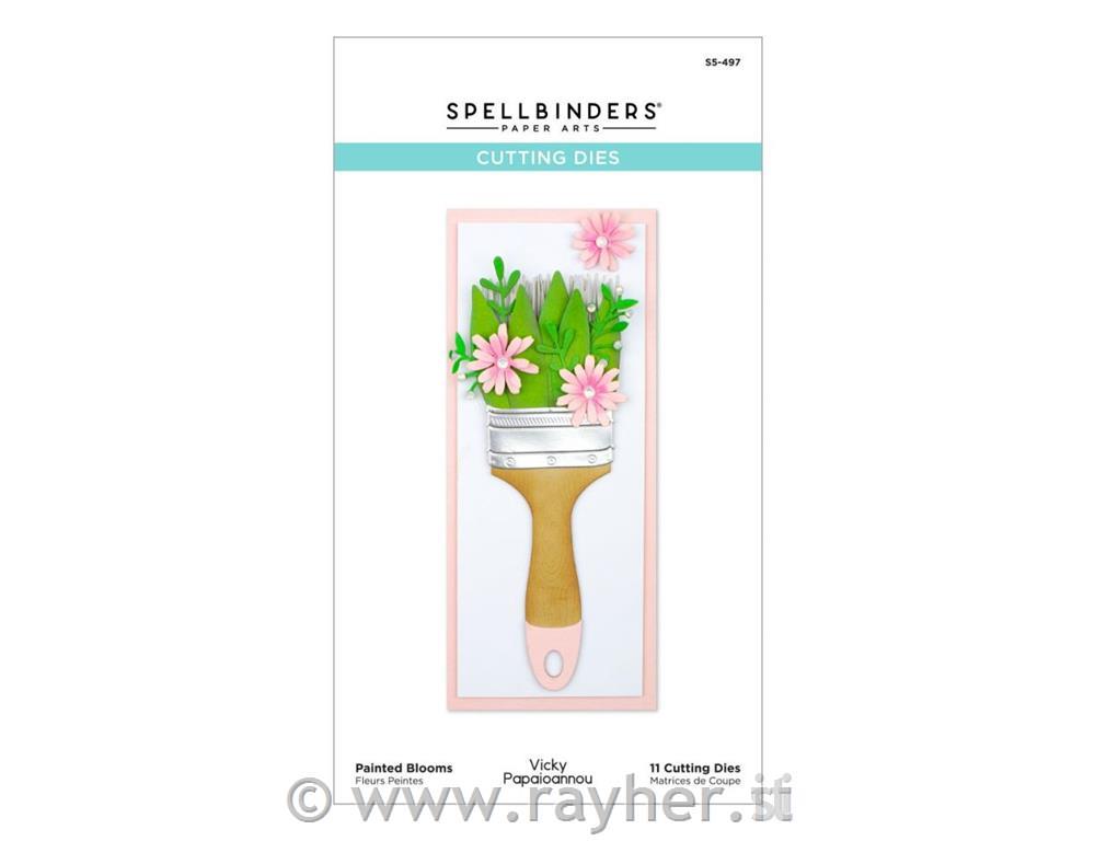 Šablona Spellbinders Designer Cvetoči čopič