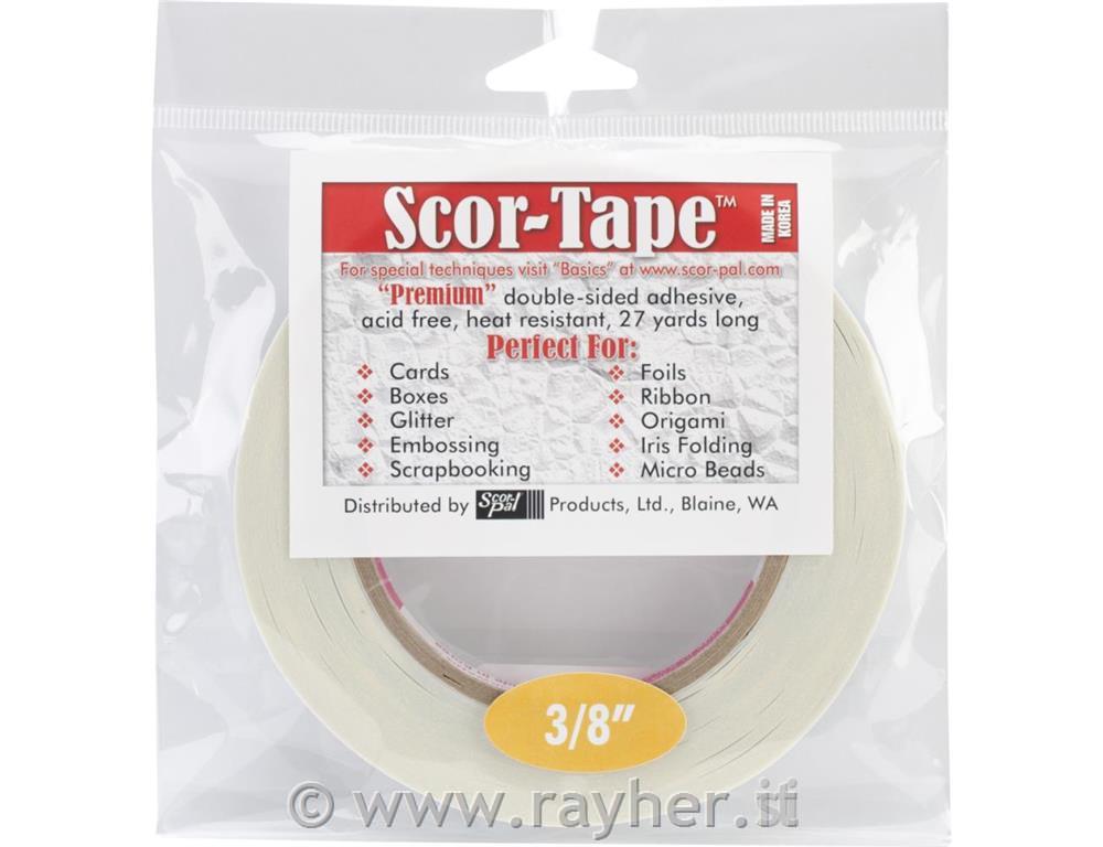 Premium obojestranski lepilni trak Scor-Tape, 0,95cm x 24m