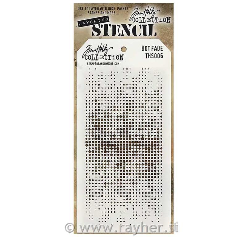 Tim Holtz Layered Stencil, Dot Fade