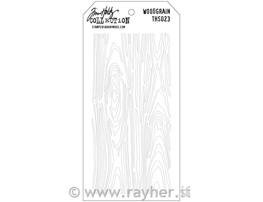 Tim Holtz Layered Stencil, Woodgrain