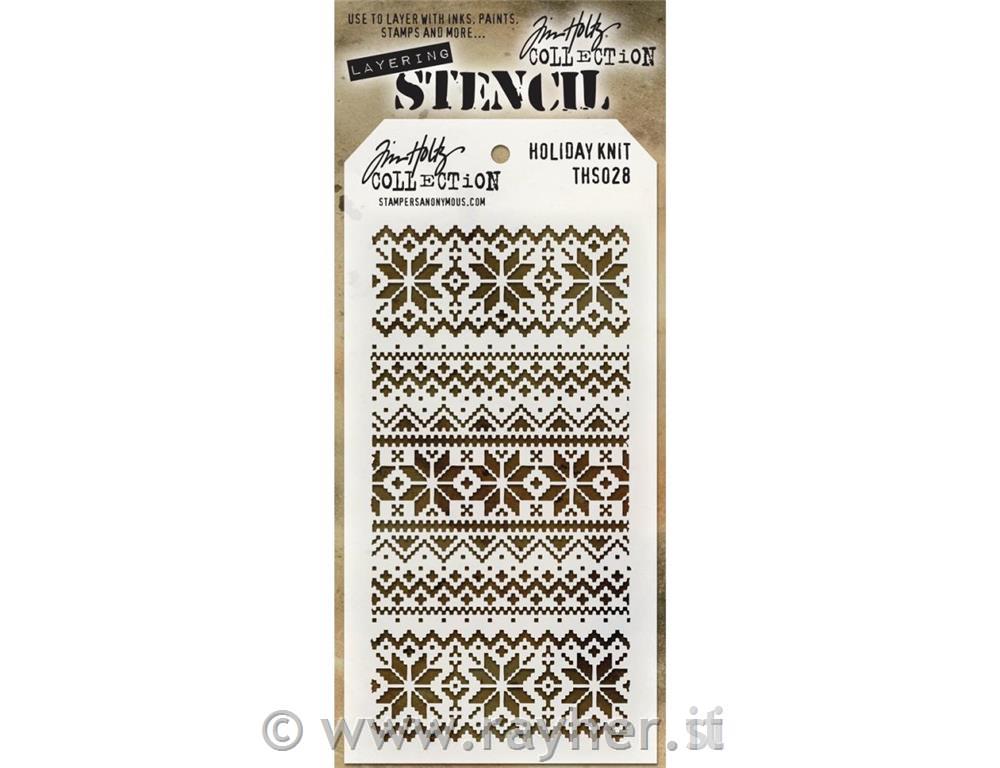 Šablona Tim Holtz Holiday Knit