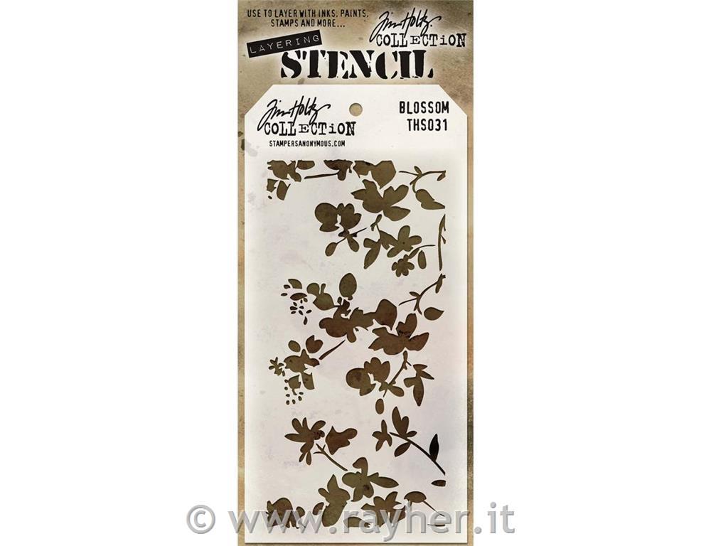 Tim Holtz Layered Stencil, Blossom