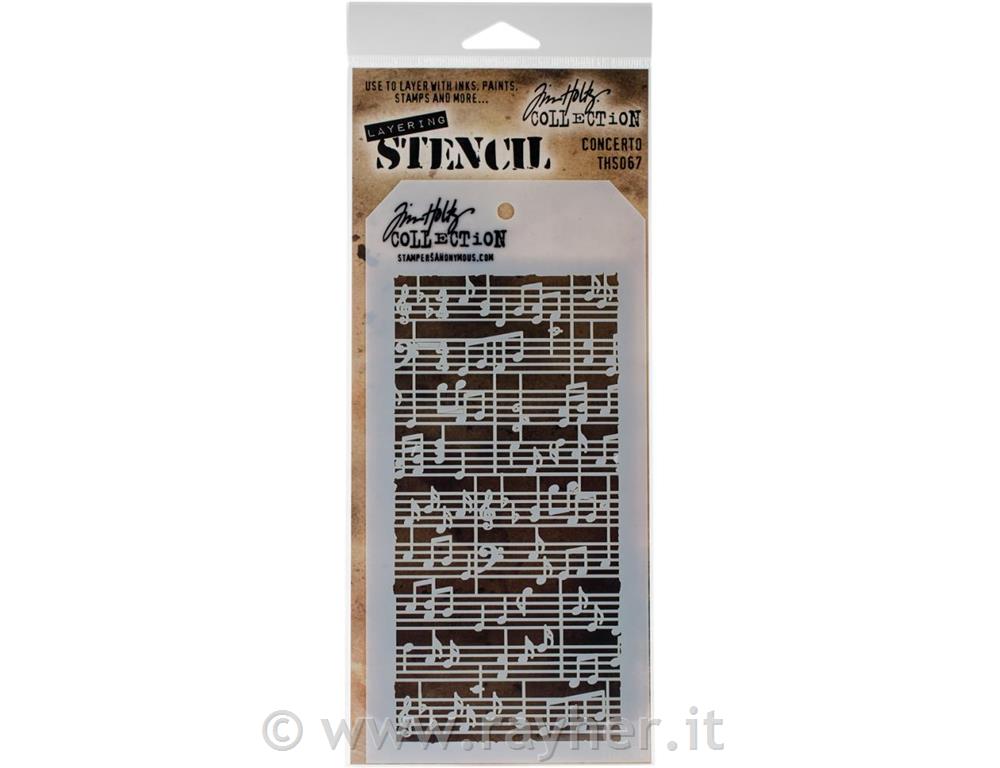 Tim Holtz Layered Stencil, Concerto