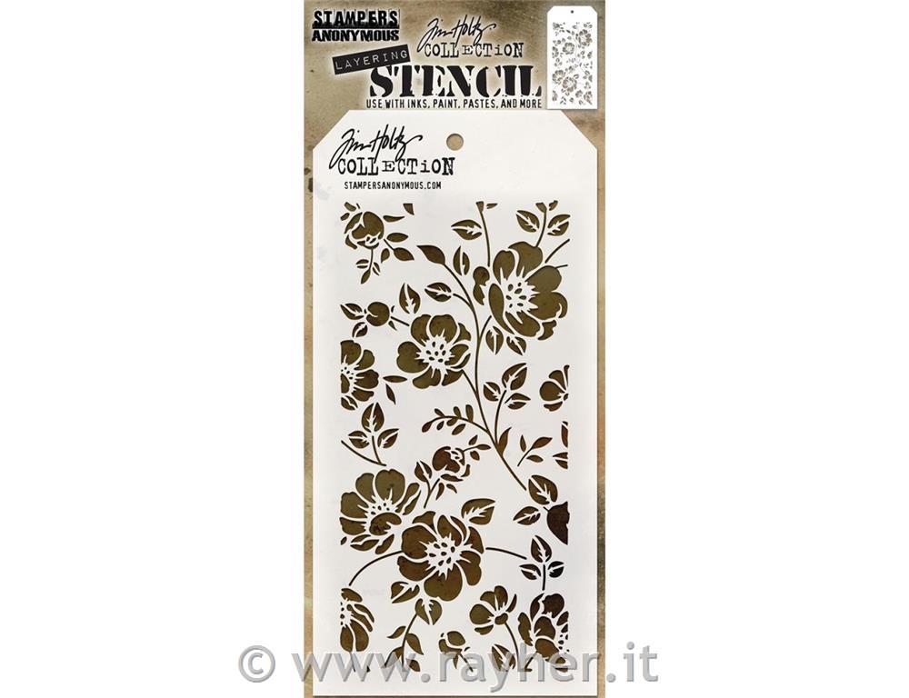 Tim Holtz Layered Stencil, Floral