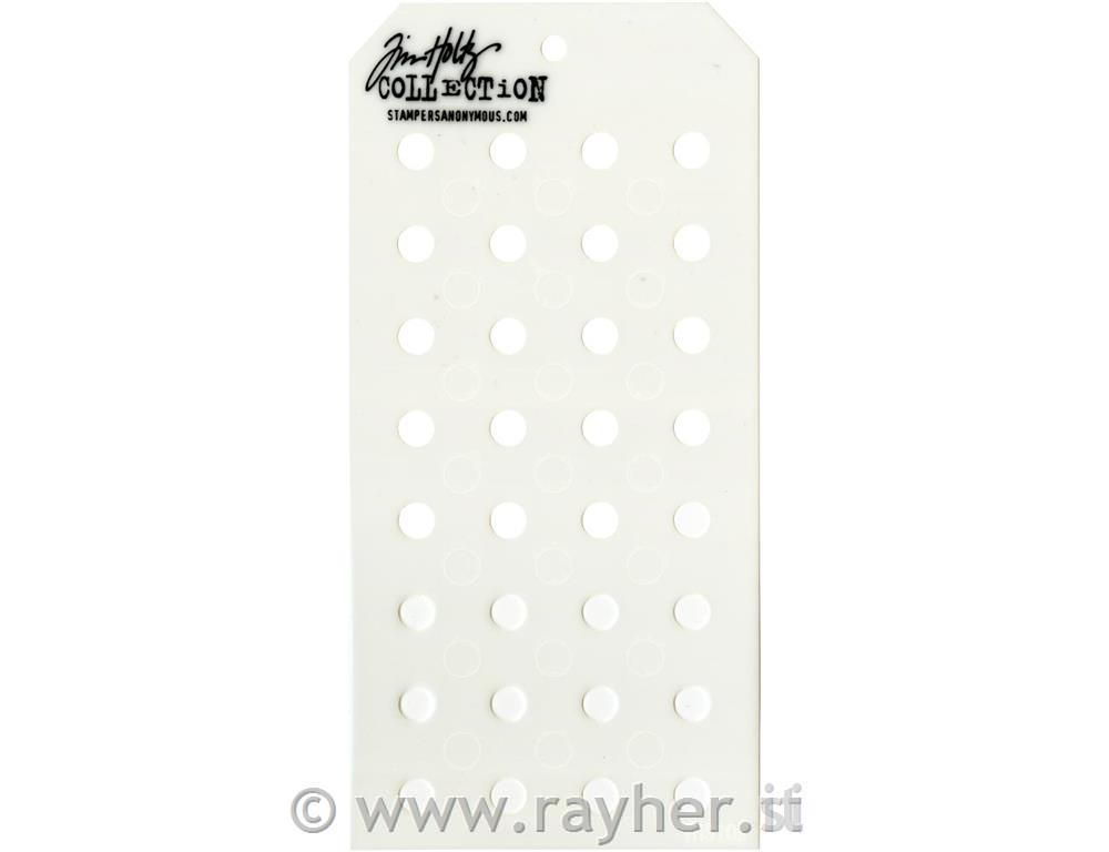 Tim Holtz Layered Stencil, Shifter Dots
