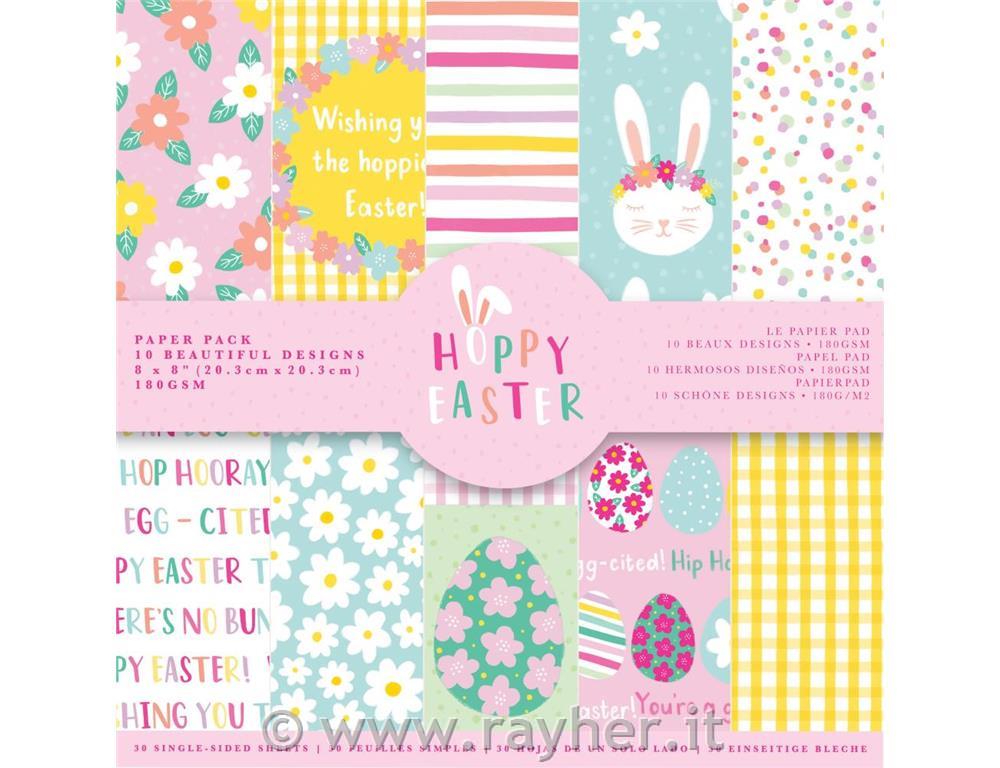 Set di carta 20x20 cm, Hoppy Easter