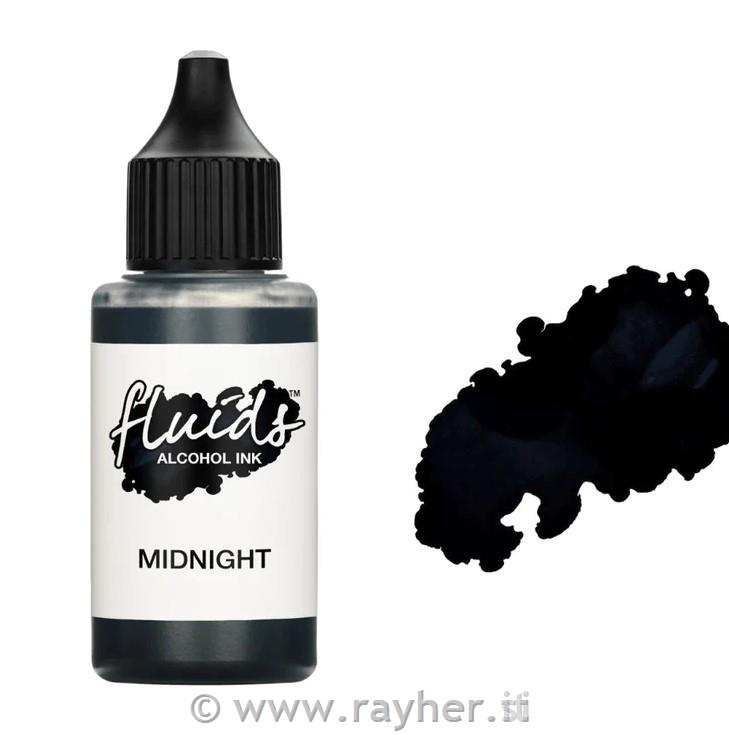 Alkoholni tuš Fluids 30 ml, midnight ,prosojen ton