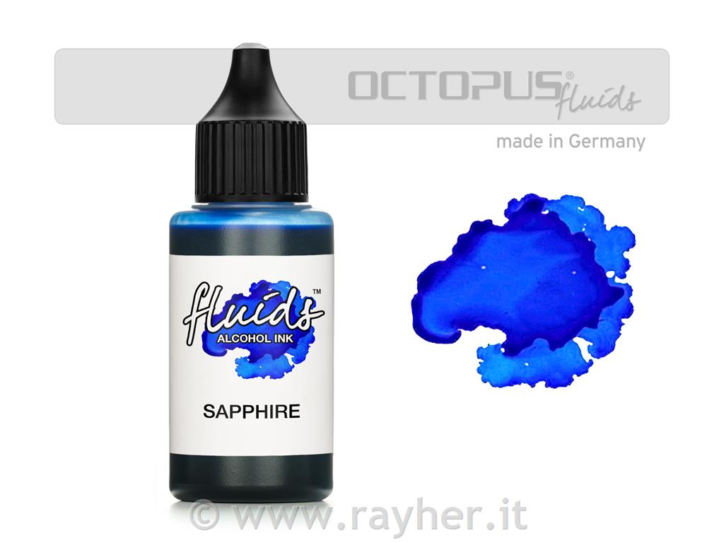 Alchohol Ink Fluids 30 ml, sapphire, translucent colour