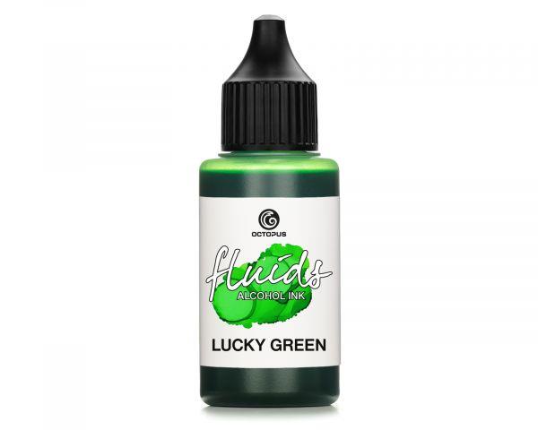 Alchohol Ink Fluids 30 ml, lucky green, translucent colour