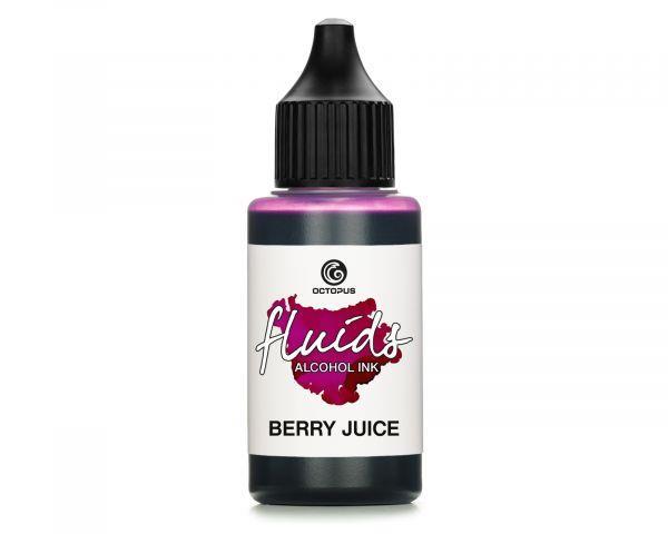 Alchohol Ink Fluids 30 ml, berry juice, translucent colour