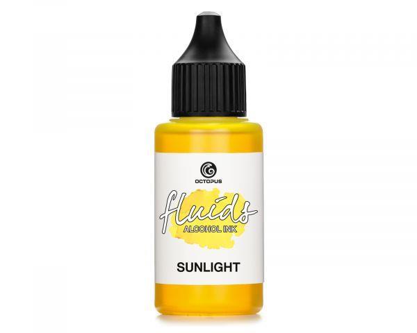 Alkoholni tuš Fluids 30 ml, sunlight ,prosojen ton