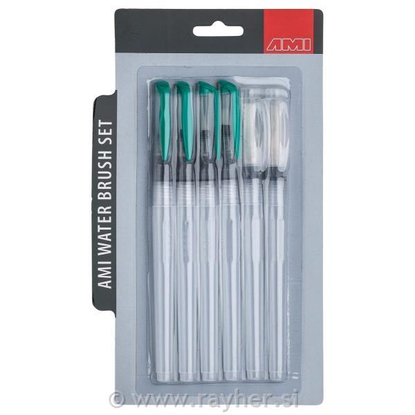 Auqua Brush Pen set 6