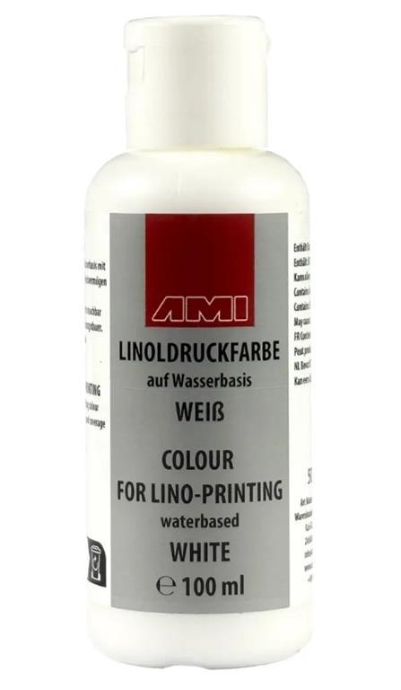 Block printing colour 100 ml white