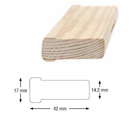 Listelli per telaio 150 cmaltezza 1,7 cm
