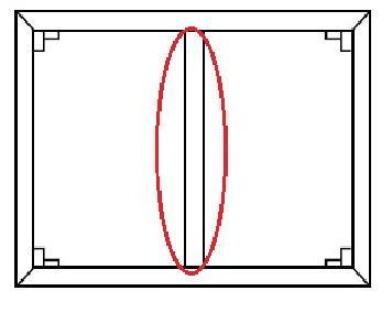 Vezna letvica za slepi okvir 60 cm